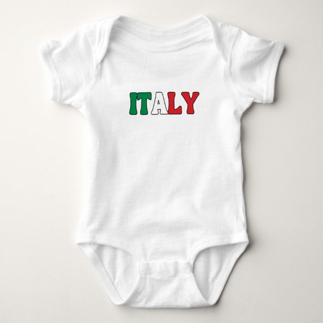 Body Para Bebê Roupas com Simples Bandeira Nacional Moderna da It (Frente)