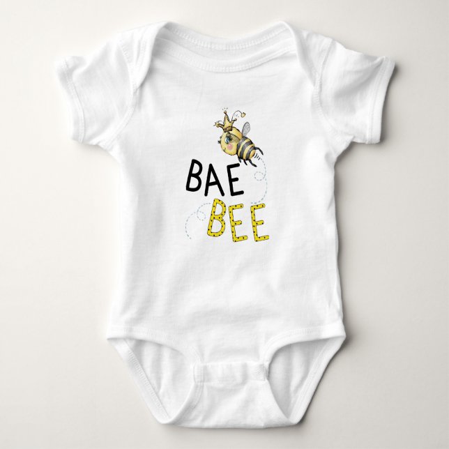 Body Para Bebê Roupas De Bebê Bae, Roupa De Bumblebee (Frente)
