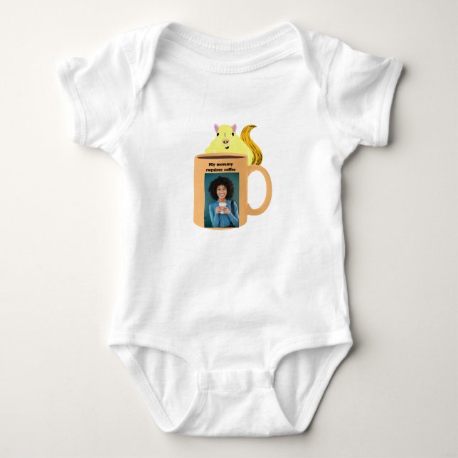 Body Para Bebê Roupas de bebê com design de esquilo fofo (Frente)