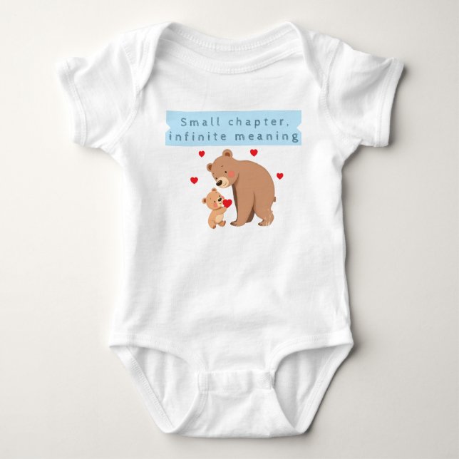 Body Para Bebê Roupas de bebê com significado infinito (Frente)