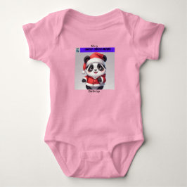Body Para Bebê Roupas De Bebê De Natal De Panda Doce Escrevíveis