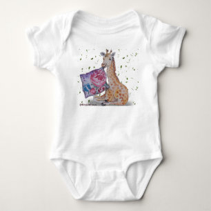 Body Para Bebê Roupas de Bebê do Tema da Nursera Giraffe