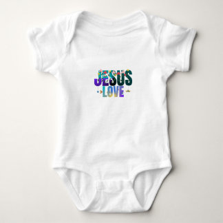 Body Para Bebê roupas de bebê jesus ama 