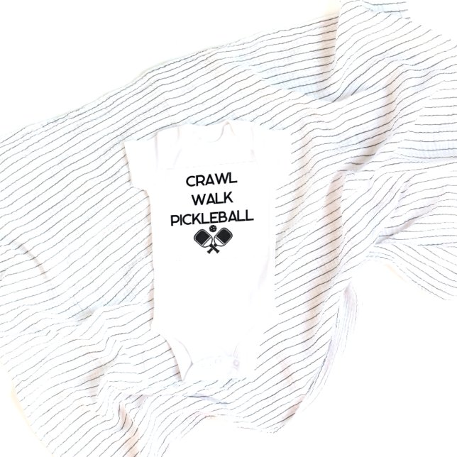 Body Para Bebê Roupas de Recém-Nascido Engraçadas de Pickleball p (Criador carregado)