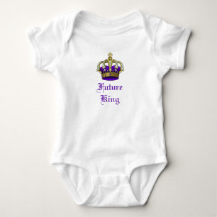 Body Para Bebê Royal Baby Crown Future King Creeper