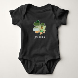 Body Para Bebê Rua de Criança, Dia de Patrick, Shamrock, Fada Ir
