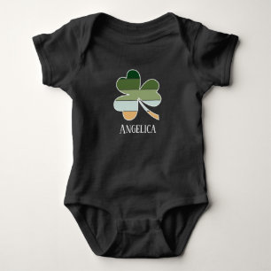 Body Para Bebê Rua de Criança, Dia de Patrick, Shamrock irlandê