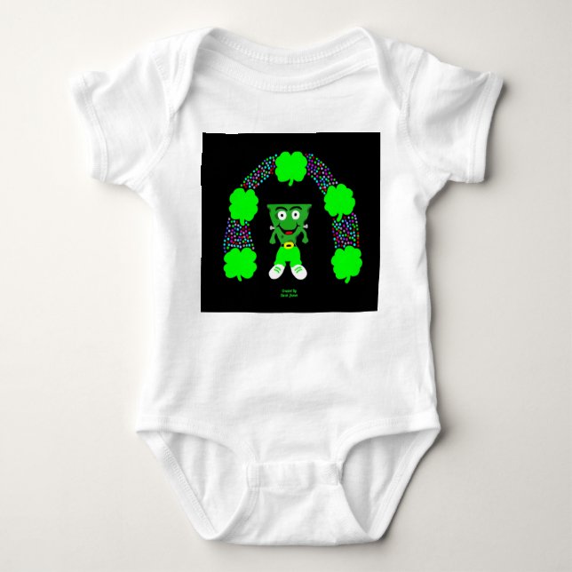 Body Para Bebê Rua, FrankenCheese Baby Jersey, de Patrick (Frente)
