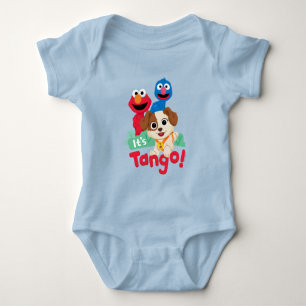 Body Para Bebê Rua Sésamo É Tango com Elmo & Grover