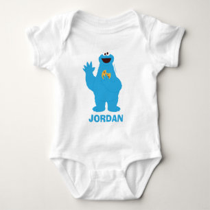 Body Para Bebê Rua Sésamo Monstro das Bolachas Personalizado