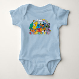 Body Para Bebê Rua Sésamo | Onda arco-íris