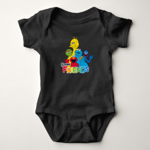 Body Para Bebê Rua Sésamo Sésamo Amigos