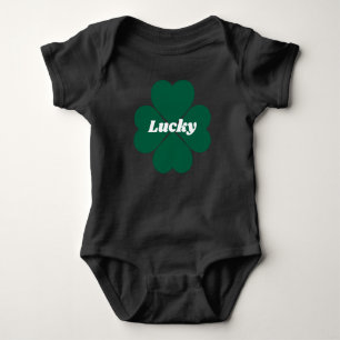 Body Para Bebê Rua, Shamrock da Patty Trevo verde