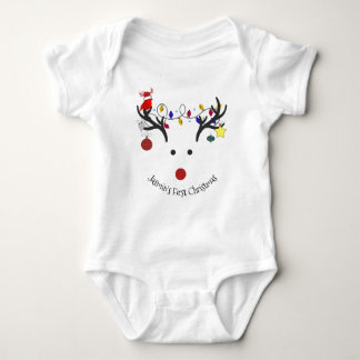 Body Para Bebê "Rudolph the Rednose" Personalizável