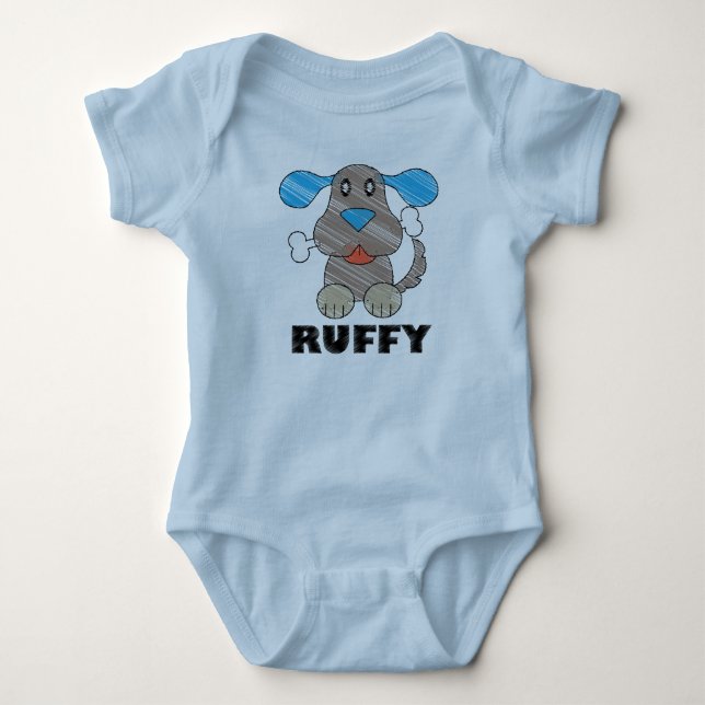 Body Para Bebê Ruffy - Bebê Jersey Bodycase (Frente)