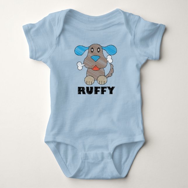 Body Para Bebê Ruffy - Bebê Jersey Bodycase (Frente)
