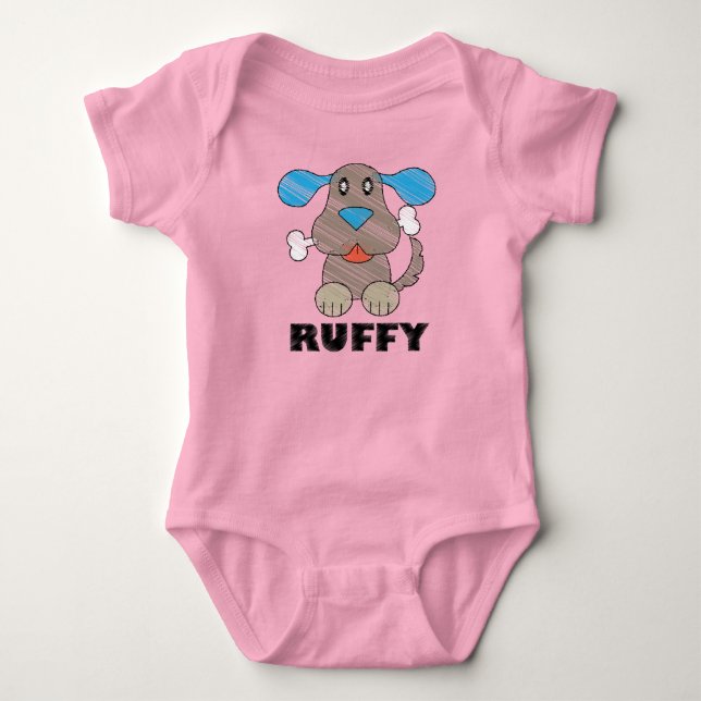 Body Para Bebê Ruffy - Bodysuit de Jersey para Bebê (Frente)