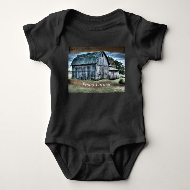 Body Para Bebê Rustic Barn (Frente)