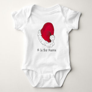 Body Para Bebê S é para Papais noeis Feliz Natal Red Papai Noel