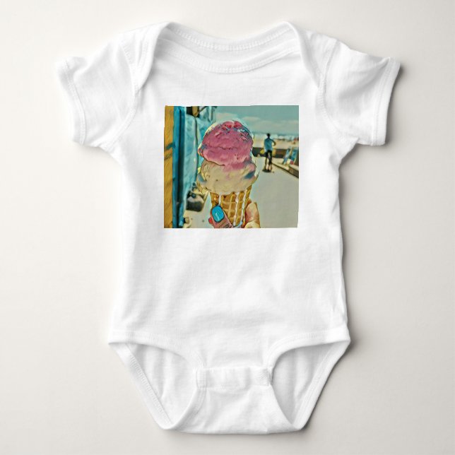 Body Para Bebê Sabor sorvete (Frente)