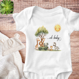 Body Para Bebê Safari animals Oh Baby