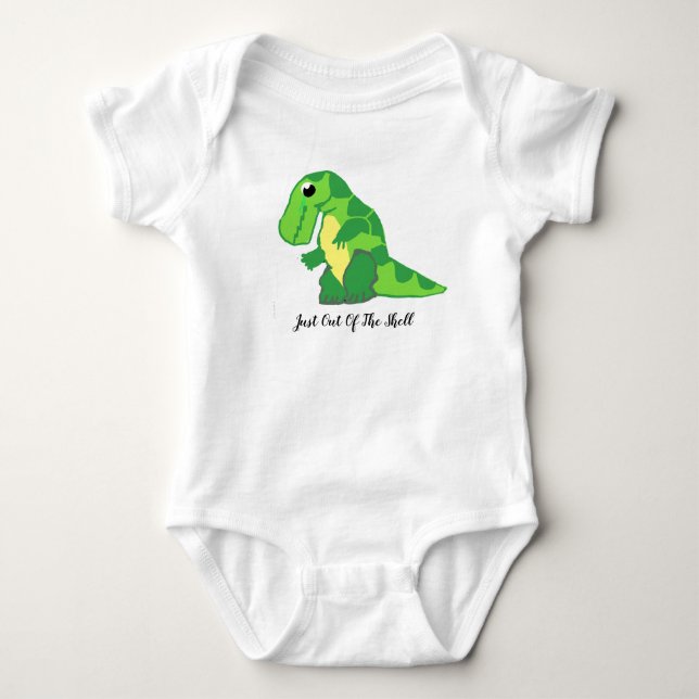 Body Para Bebê Sai Da Shell Dino (Frente)