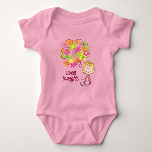 Body Para Bebê Sally Pensando em Flores