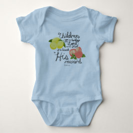 Body Para Bebê Salmos Bonito para bebês 127:3 Bênção