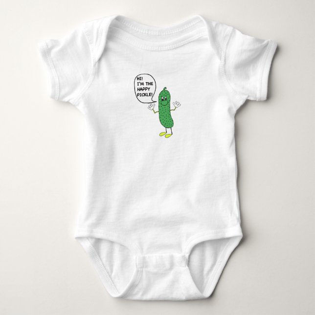 Body Para Bebê Salmoura feliz (Frente)