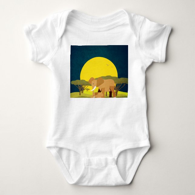 Body Para Bebê Salvar a vida selvagem (Frente)