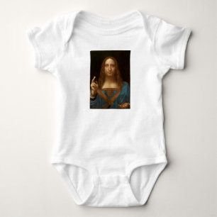 Body Para Bebê Salvator Mundi (Salvador do Mundo) (da Vinci)