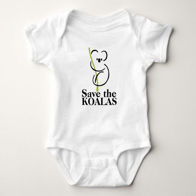 Body Para Bebê Salve o Doidinho Koalas (Frente)