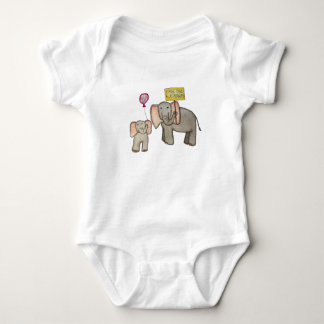 Body Para Bebê Salve os Elefantes