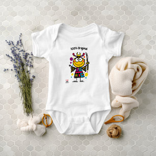 Body Para Bebê Samurai Emoji Toddler, divertido e colorido