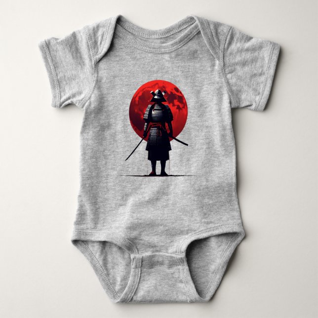 Body Para Bebê Samurai japonês (Frente)