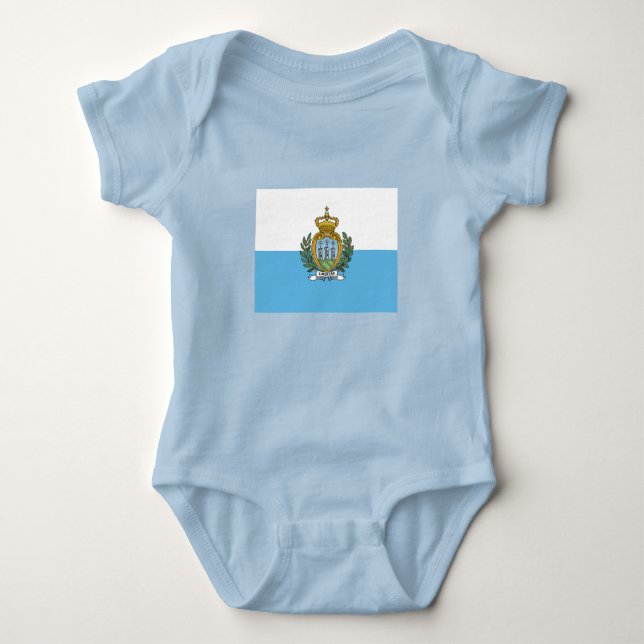 Body Para Bebê San Marino Flag (Frente)
