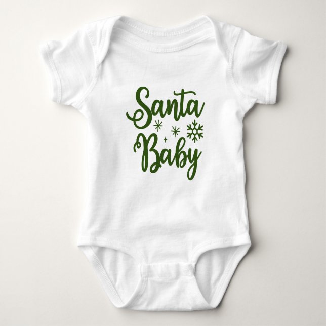 Body Para Bebê Santa Baby - Natal (Frente)