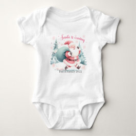 Body Para Bebê Santa Christmas Baby Bodysuit