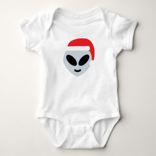 Body Para Bebê santa claus alienígena emoji