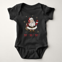 Body Para Bebê Santa Claus Black Baby Bodface