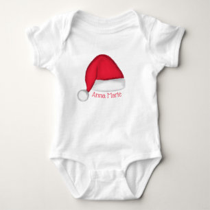 Body Para Bebê Santa Hat Baby T Shirt