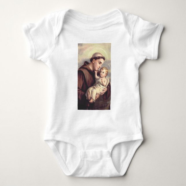 Body Para Bebê Santo António de Pádua (Frente)