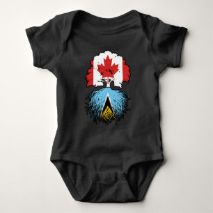 Body Para Bebê Santo Lucia Santo Lucian Canada Tree Root