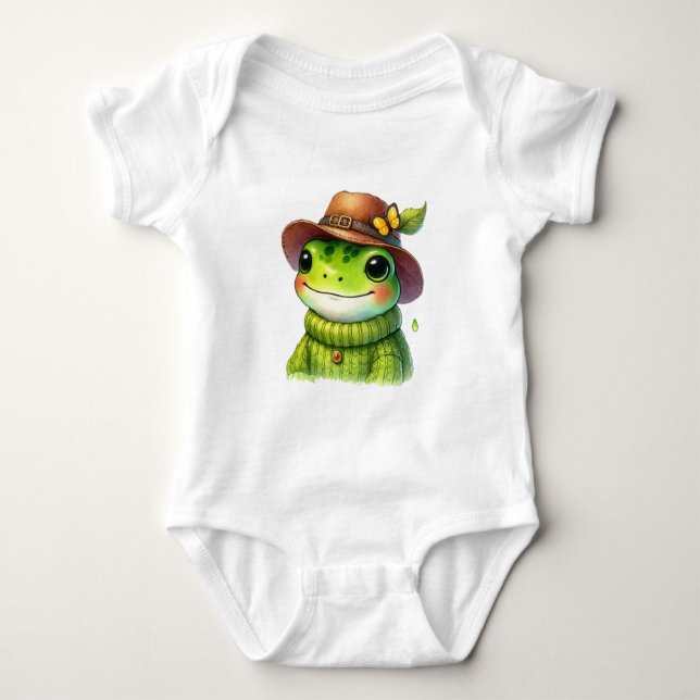 Body Para Bebê Sapo de Hat Feliz (Frente)