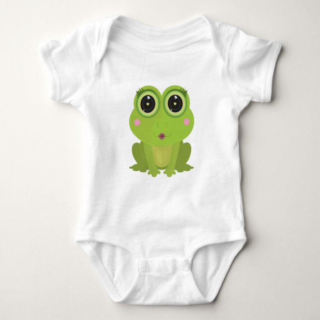 Body Para Bebê Sapo feminino (Frente)