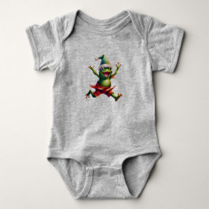Body Para Bebê Sapo Natal 1, sapo, Natal, sapo para dança