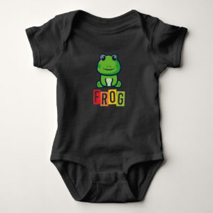Body Para Bebê Sapo preto
