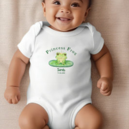 Body Para Bebê Sapo Princesa Bonita Personalizado