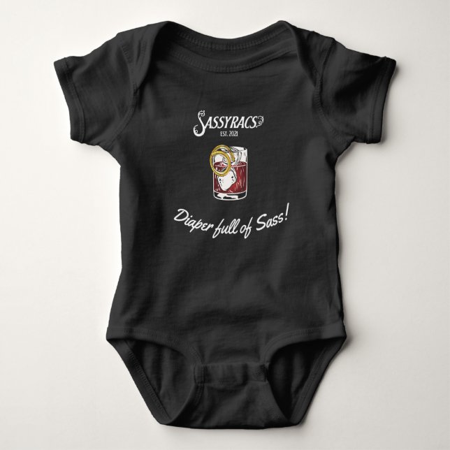 Body Para Bebê Sassy Onsie (Frente)