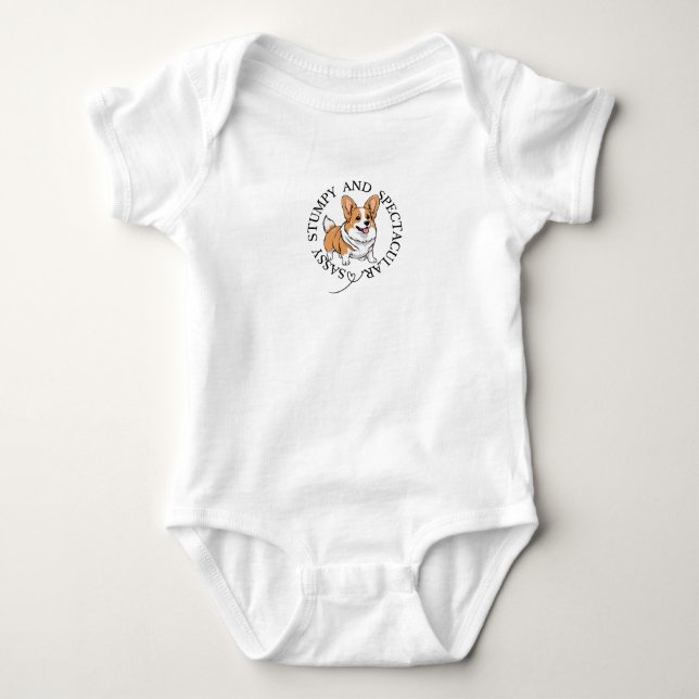 Body Para Bebê Sassy Stumpy e Espetacular (Frente)